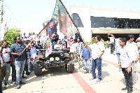 Bhola Shankar Movie Team Rally Photos